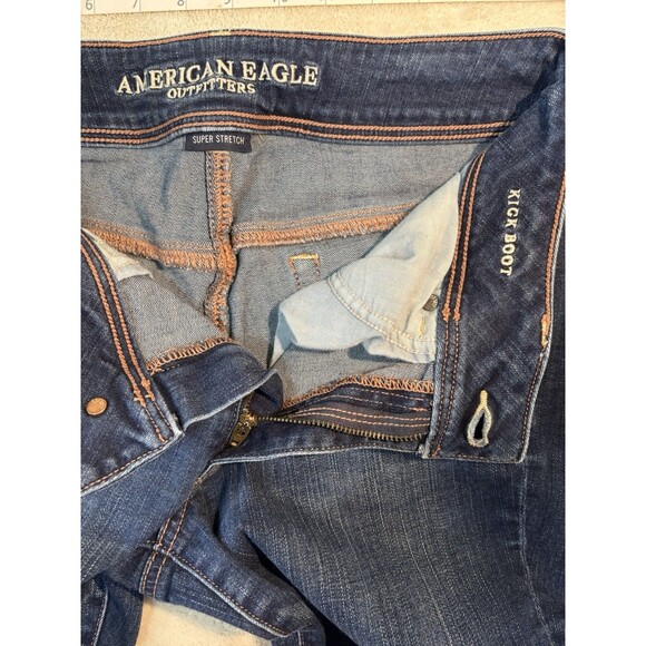 American Eagle Outfitters Women's Jeans, Kick Boot 10 Short Wide Leg - Picture 7 of 9